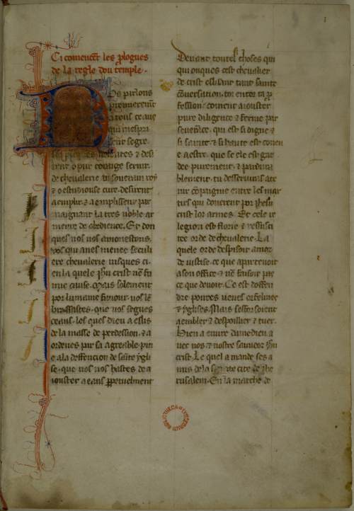 de laude novae militiae ad milites templi